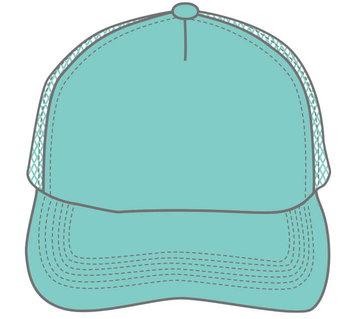 シミュレーター用キャップのカラーサンプル