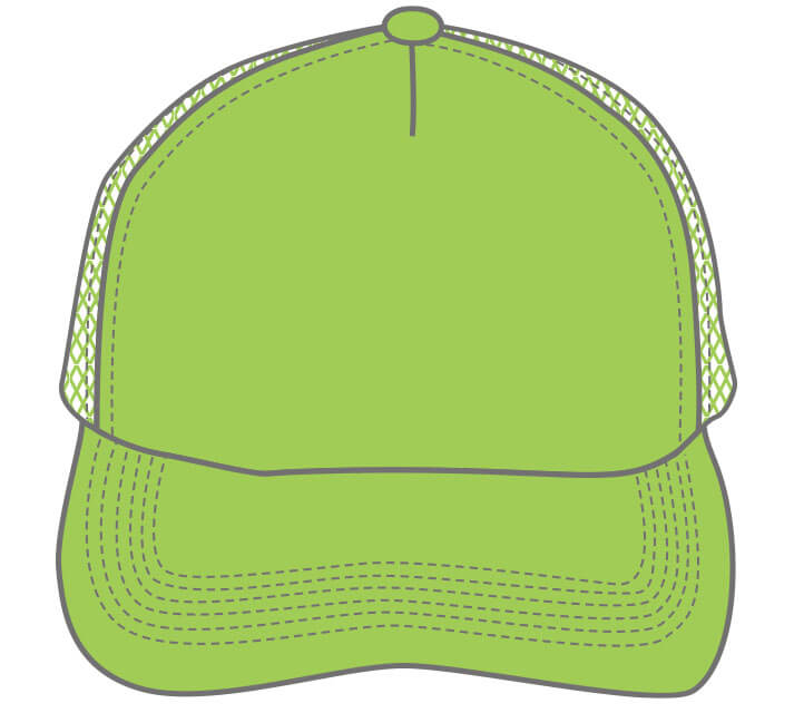 シミュレーター用キャップのカラーサンプル