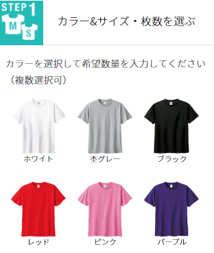 ご注文内容の入力 カラー