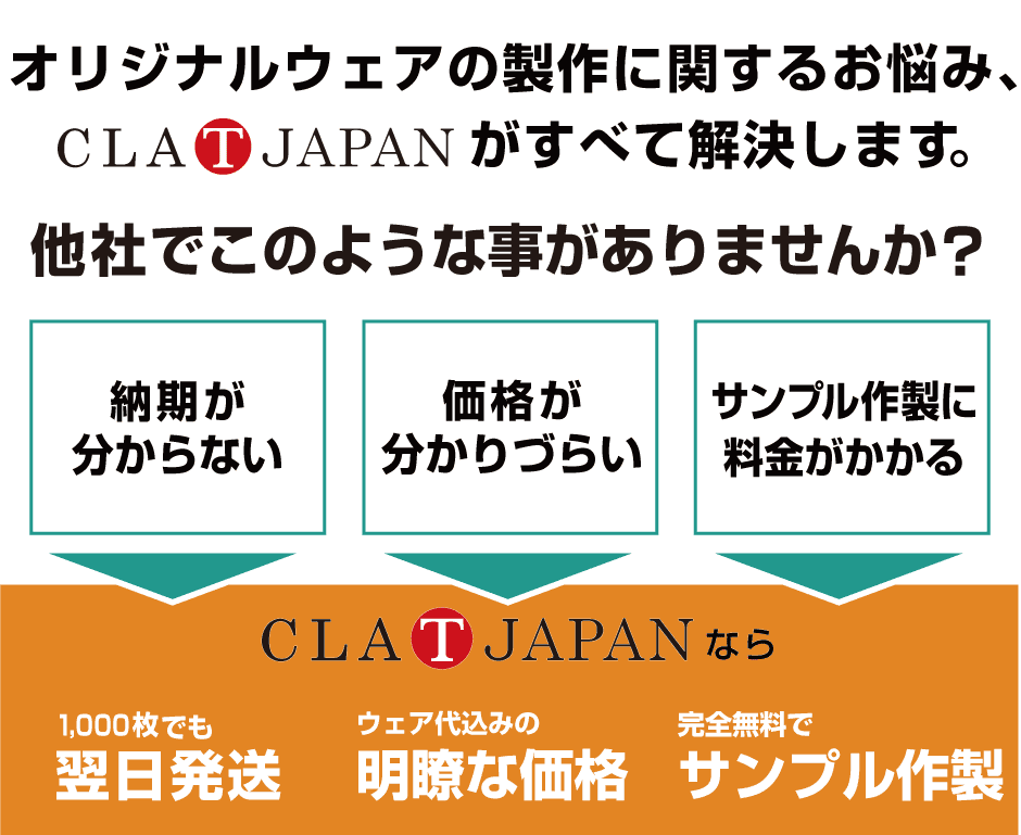CLAT-JAPANは、プリント発注のお悩みにすべてお応えします!
