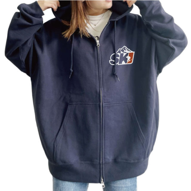 さらりとビッグジップパーカー