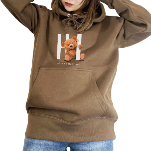 裏起毛プルパーカー