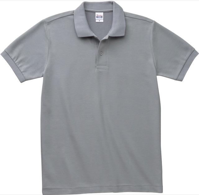 グレー｜すっきりポロシャツ(ポケットなし)