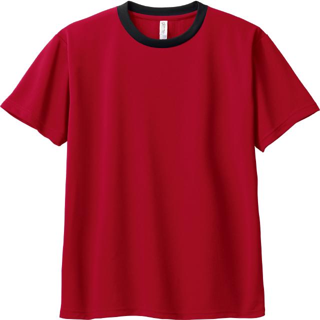 ガーネットレッド×ブラック｜スピードドライTシャツ