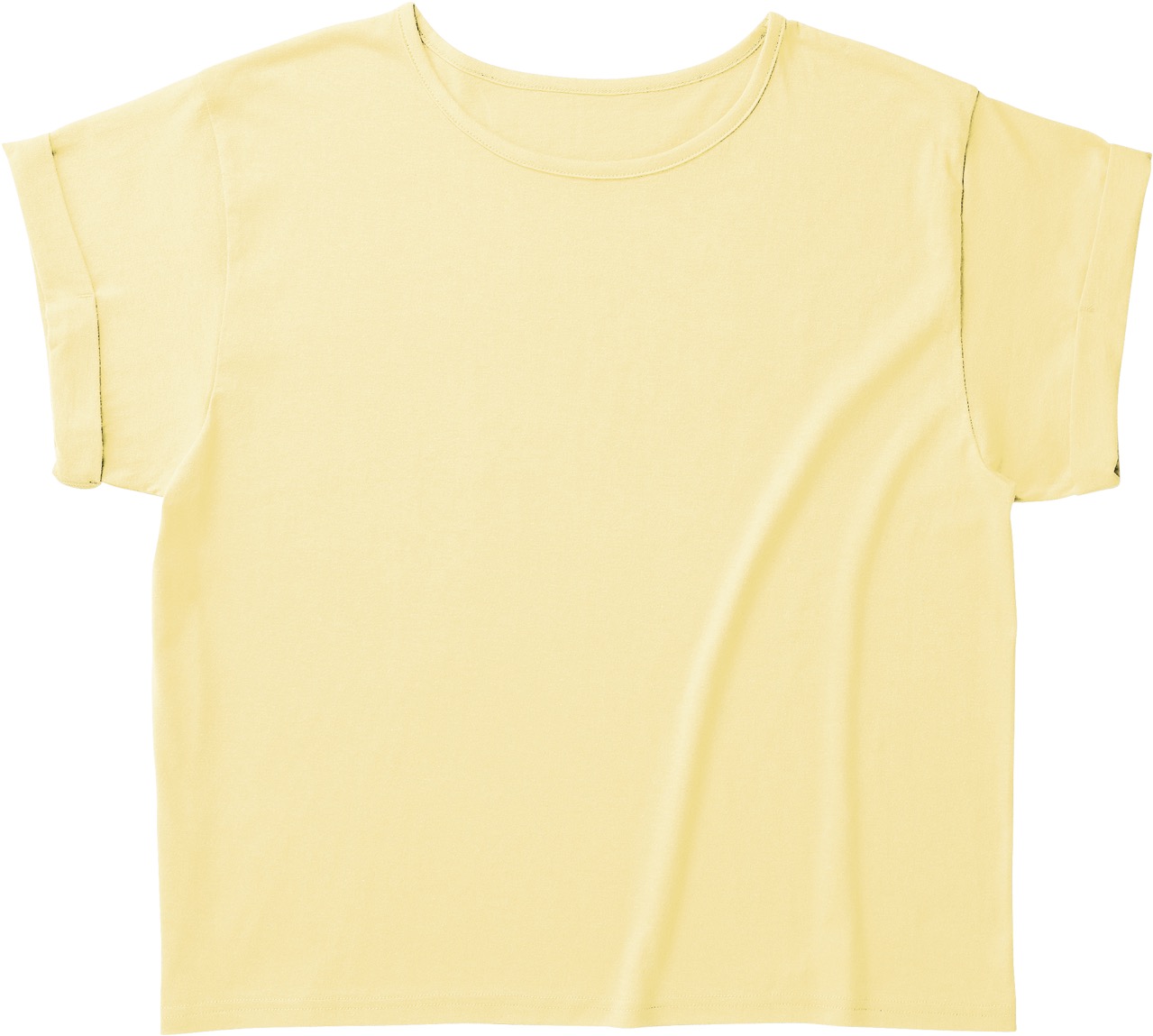 ベビーイエロー｜ロールアップTシャツ