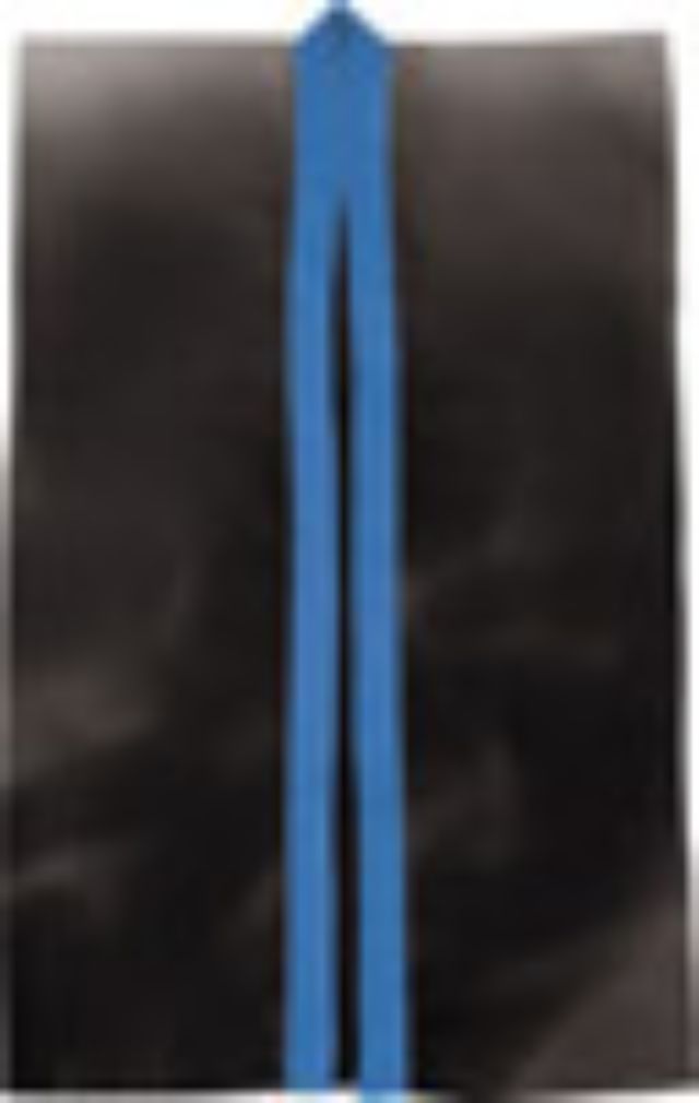 黒（襟青）（S）｜サテンロングはっぴ