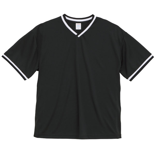 ブラック× ホワイト×ブラック｜スリーポイントリブラインTシャツ