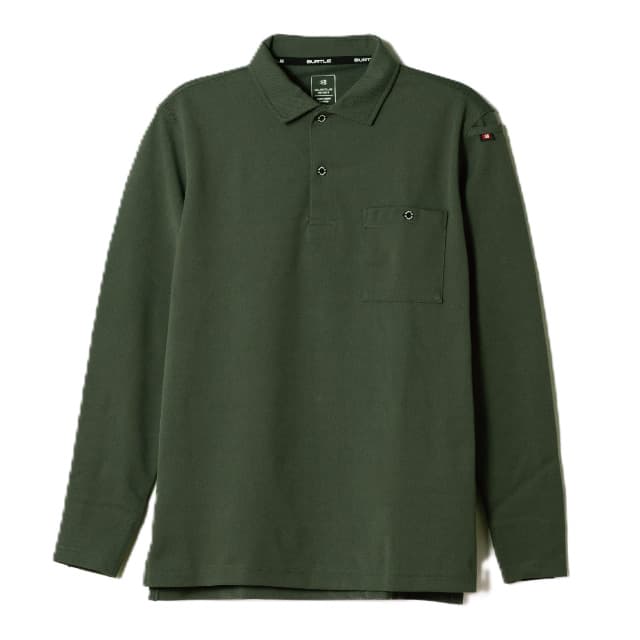 ミルスグリーン｜スカッとドライ長袖ポロシャツ