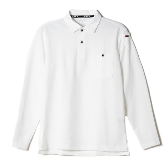 ホワイト｜スカッとドライ長袖ポロシャツ