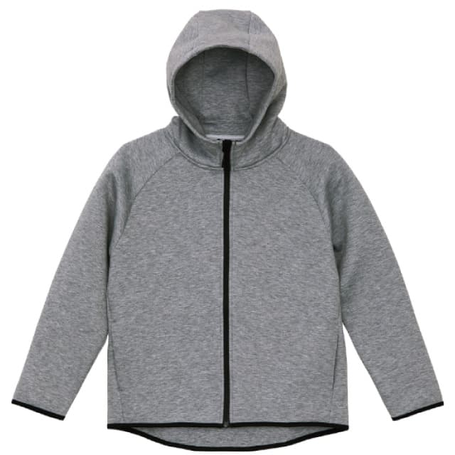 ヘザーグレー｜NEWもちもちジップパーカー