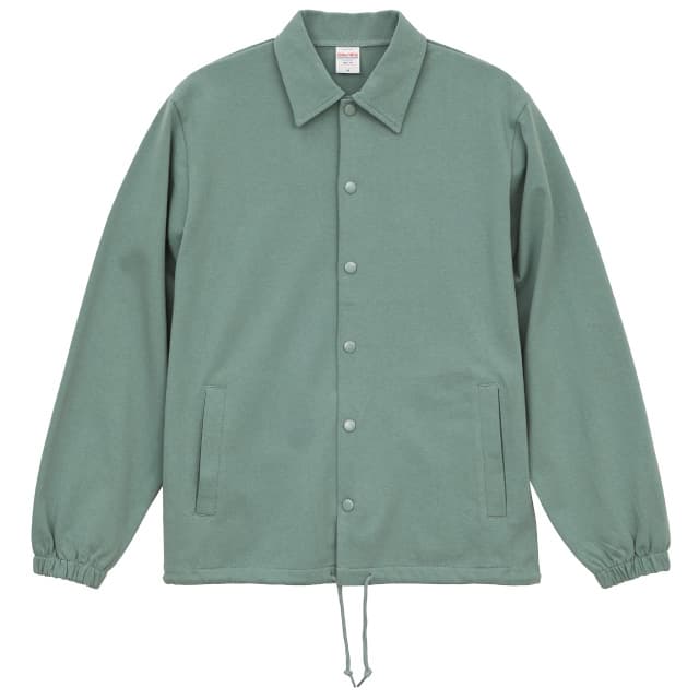 スモーキーグリーン｜シンプルコーチジャケット
