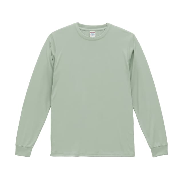 スモーキーグリーン｜やわらか再生ロングTシャツ