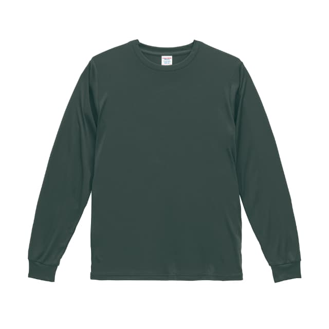 グレイッシュグリーン｜やわらか再生ロングTシャツ