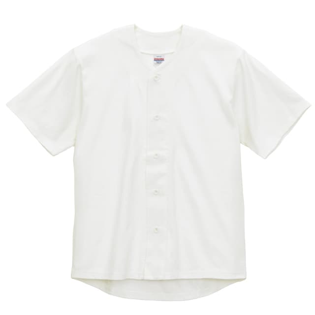 オフホワイト｜ワントーンベースボールシャツ