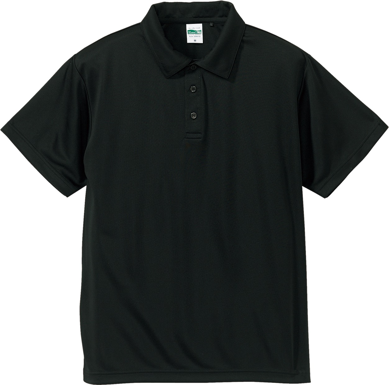 ブラック｜No.1ドライポロシャツ