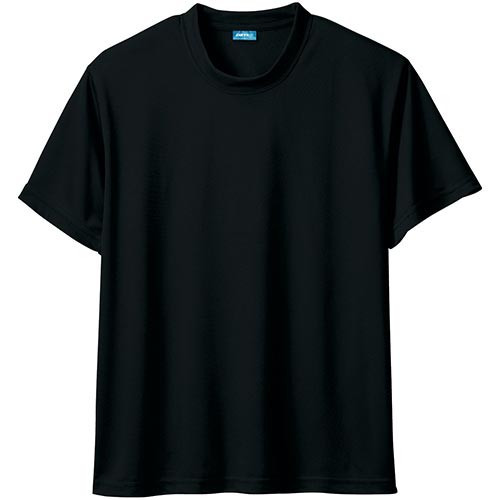 ブラック｜ハニカムメッシュTシャツ