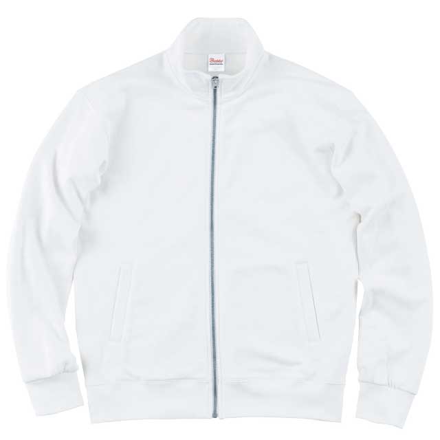 ホワイト｜スタイリッシュスウェットブルゾン