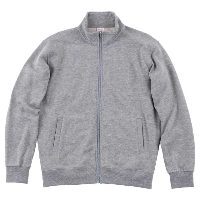 杢グレー｜スタイリッシュスウェットブルゾン