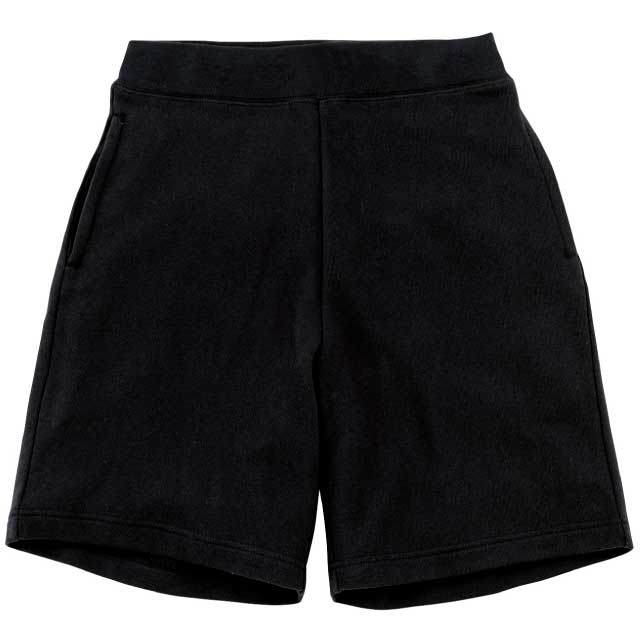 ブラック｜カラフルライトスウェットハーフパンツ