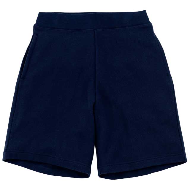 ディープネイビー｜カラフルライトスウェットハーフパンツ