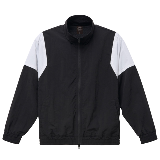 ブラック×ホワイト｜やわらかナイロンジャケット