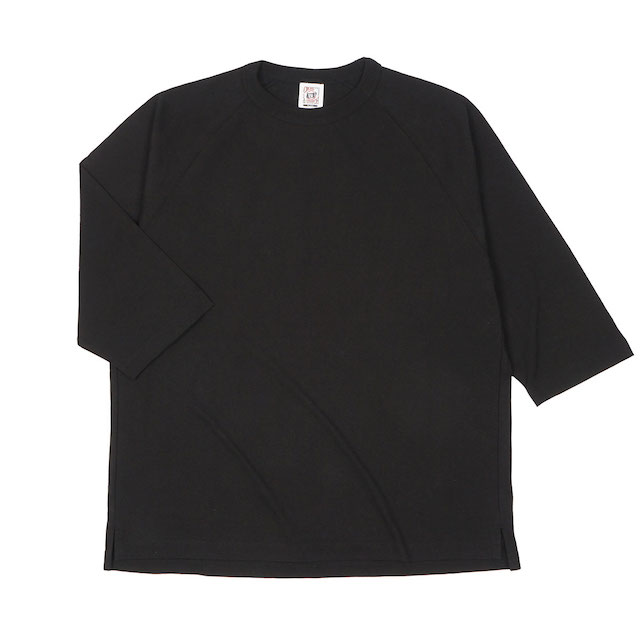 ディープブラック｜リラックス7分袖Tシャツ