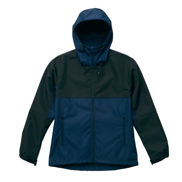 ネイビー×ブラック｜アウトドアシェルパーカー