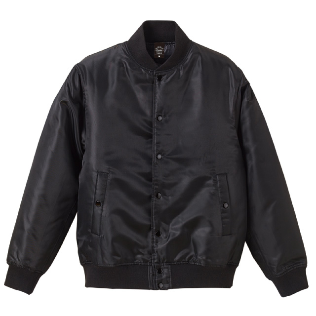 ブラック｜スタジアムジャケット（中綿入）