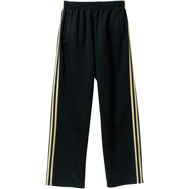 ブラック×ゴールド｜ダブルラインクールジャージ