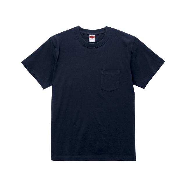 ネイビー｜マッスルポケットTシャツ