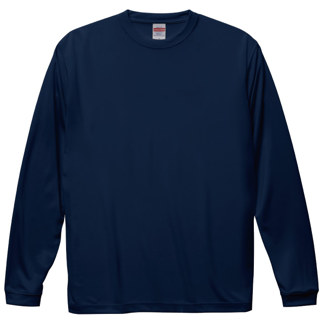 ネイビー｜シルキータッチドライロングTシャツ