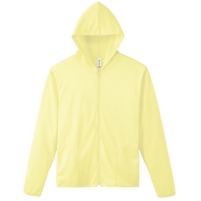 ライトイエロー｜カラフルドライジップパーカー