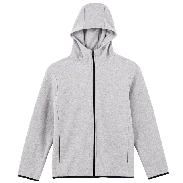 杢グレー｜ドライスポーツジップパーカー