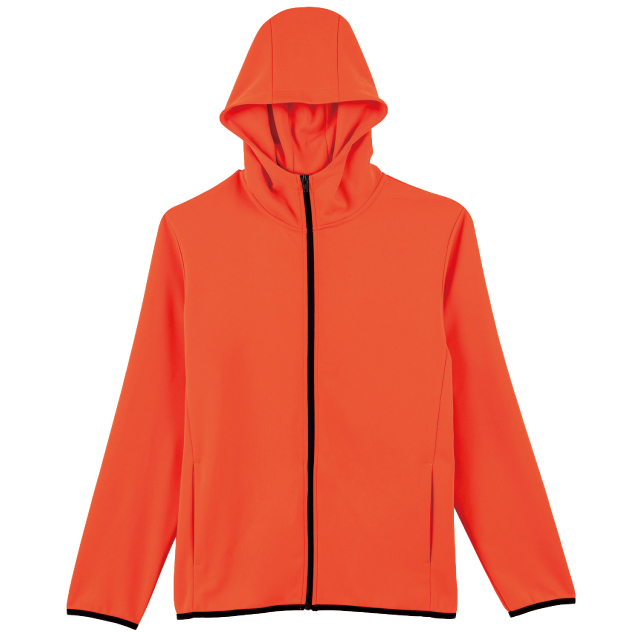 サンセットオレンジ｜ドライスポーツジップパーカー