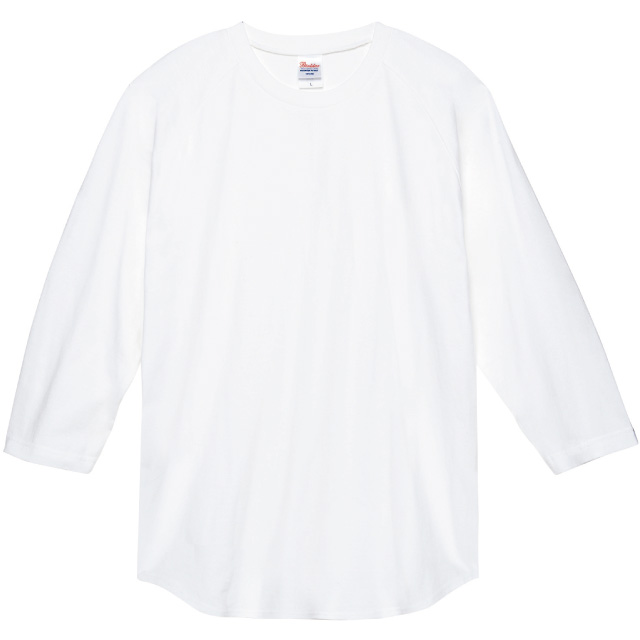 ホワイト｜しっかりコットンベースボールTシャツ