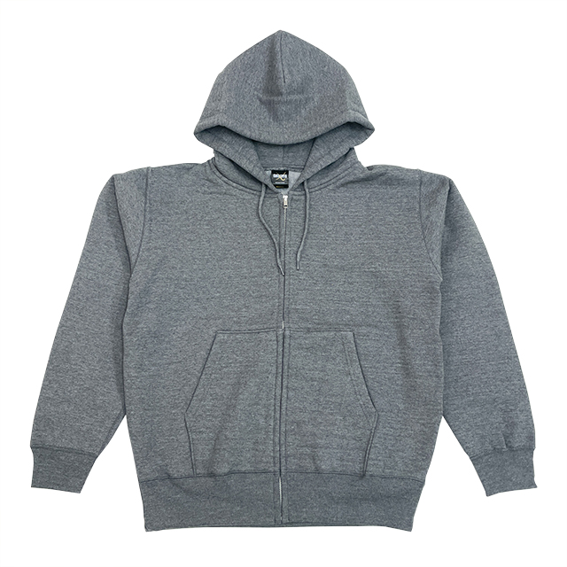 ダークグレー｜極厚ジップパーカー