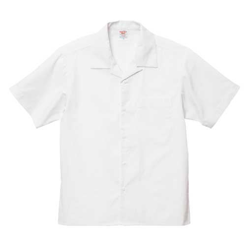 オフホワイト｜ヴィンテージ風 開襟シャツ