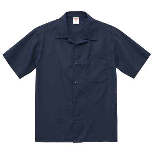 ダークネイビー｜ヴィンテージ風 開襟シャツ