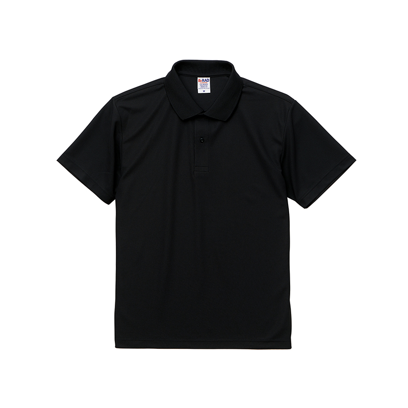 ブラック｜スペシャルドライカノコポロシャツ（ノンブリード）