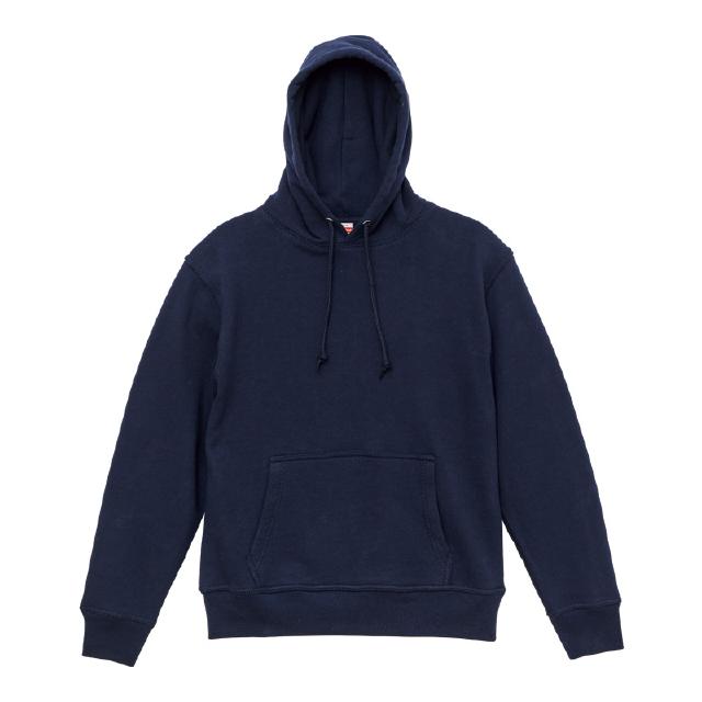 ネイビー｜厚手ふっくらプルオーバーパーカー