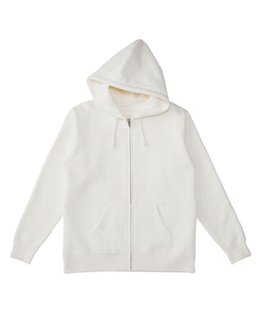 オフホワイト｜あったかジップパーカー