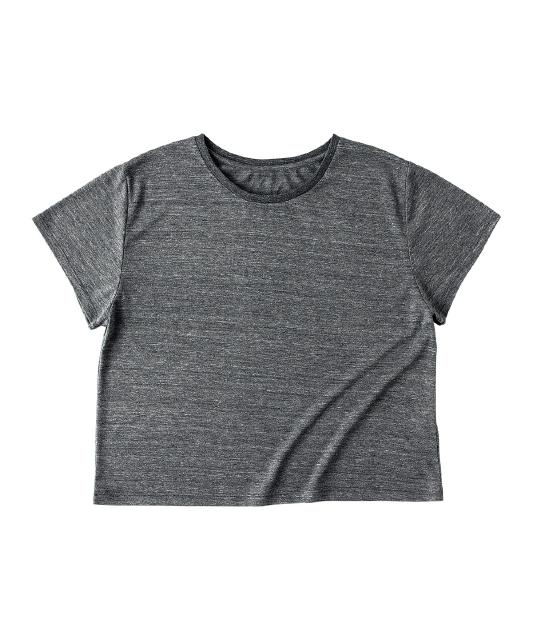 ヘザーブラック｜やわらかワイドTシャツ