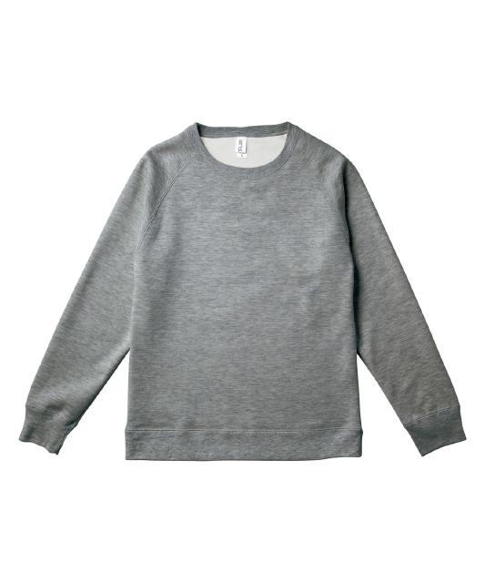 ヘザーグレー｜ハイブリッドスウェット（裏起毛）