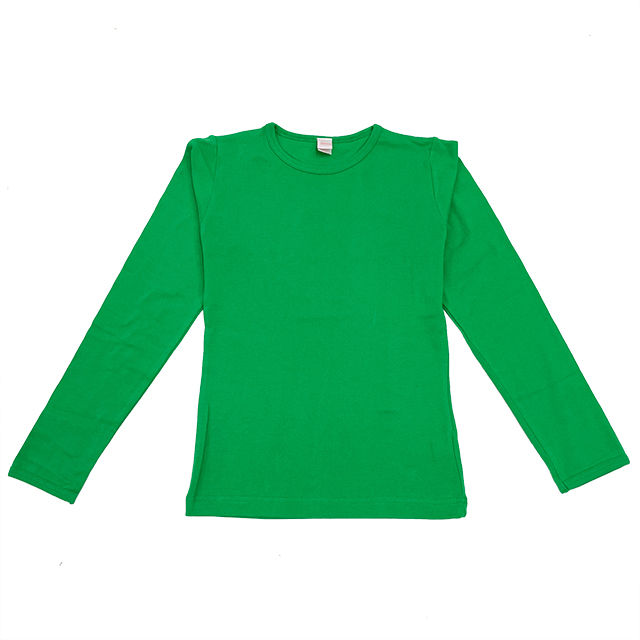グリーン｜シェイプシルエットロングＴシャツ