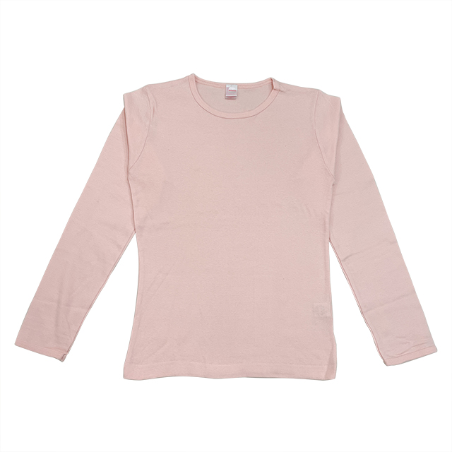 シャーベットピンク｜シェイプシルエットロングＴシャツ