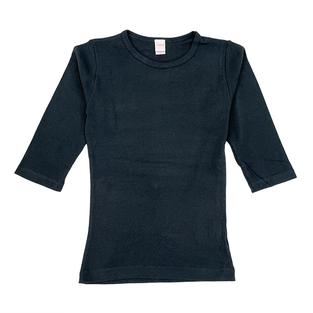 ブラック｜7分袖Tシャツ