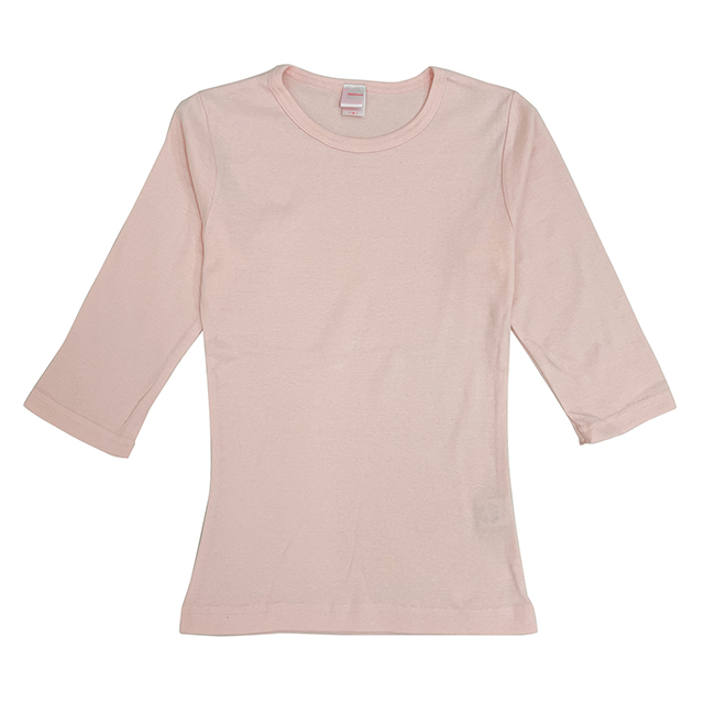 シャーベットピンク｜7分袖Tシャツ