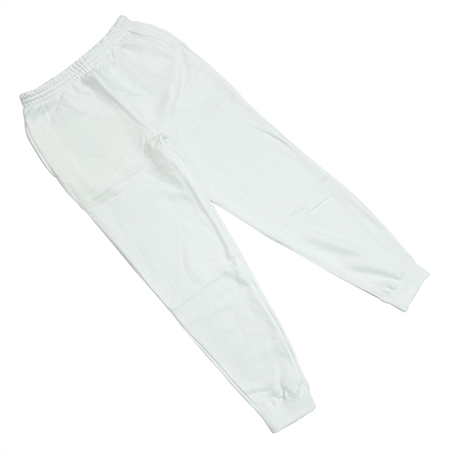 ホワイト｜タフ＆ウォームスウェットパンツ（裏起毛）