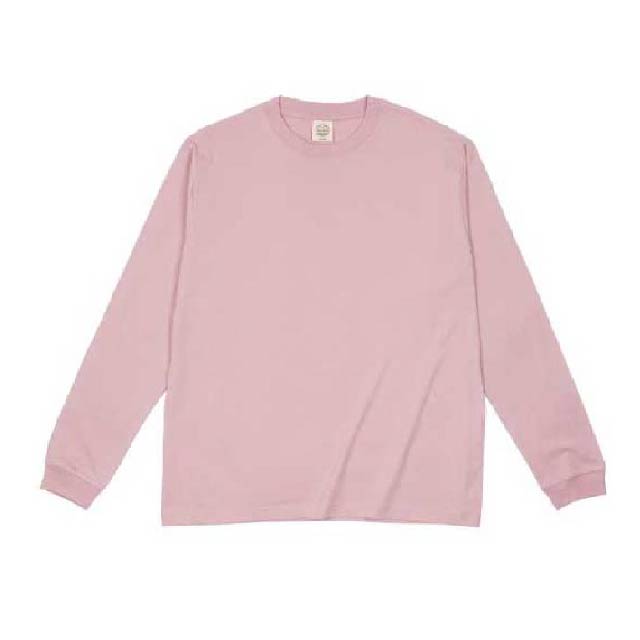 ダスティピンク｜長袖オーガニックコットンTシャツ