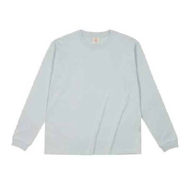シャローグリーン｜長袖オーガニックコットンTシャツ